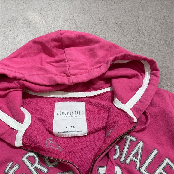 Aeropostale Pink Zip Up Hoodie - Picture 6 of 8